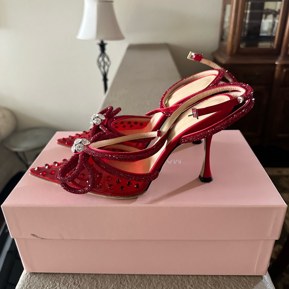 Mach and Mach red crystal heels